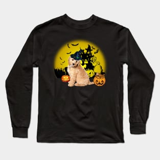 Happy Halloween Cockapoo Dogs Halloween Gift Long Sleeve T-Shirt